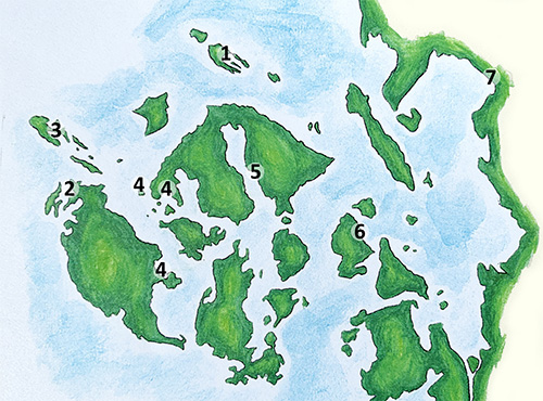 San Juan Island cruise map